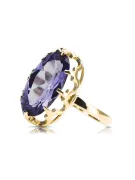 14K Yellow gold Alexandrite Ring Vintage Jewlery vrc253y